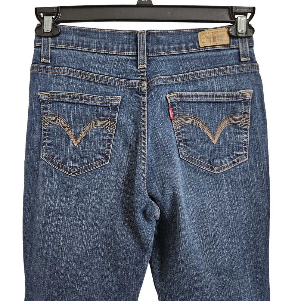 Levi's 512 Jeans Women 6S Dark Blue Perfectly Slimming Straight Stretch Denim‎